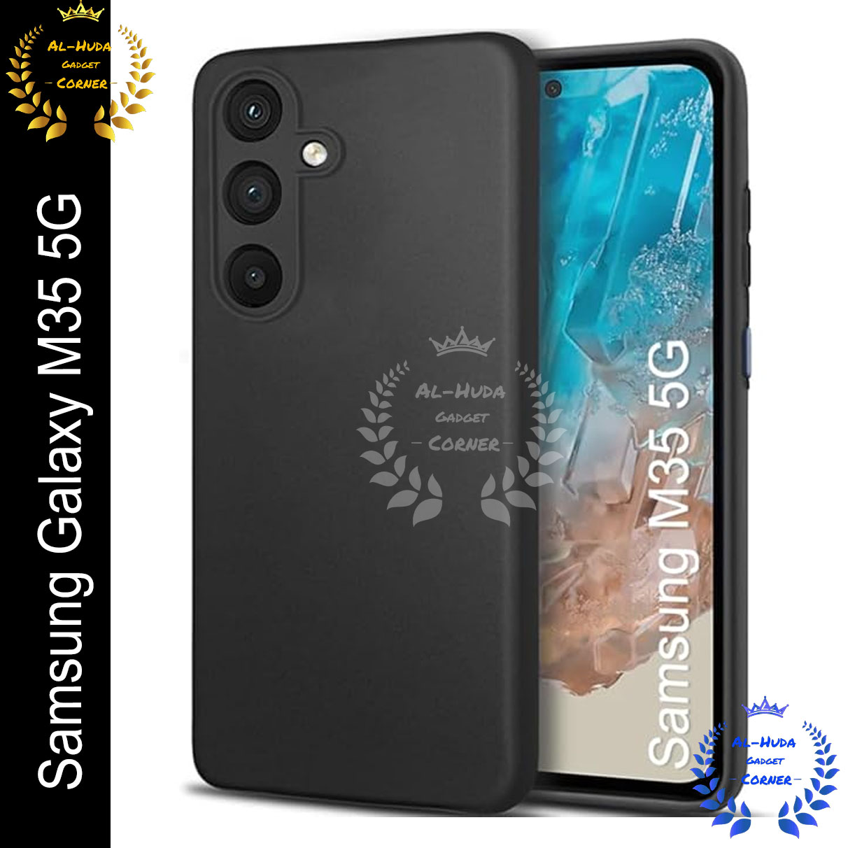 Picture of Shockproof & Transparent Crystal Clear Back Cover Case / Matte Protective Lens Flexible Back Cover for Samsung Galaxy M35 5G | Slim Silicone Cover with Soft Lining Shockproof Full Body Bumper Case