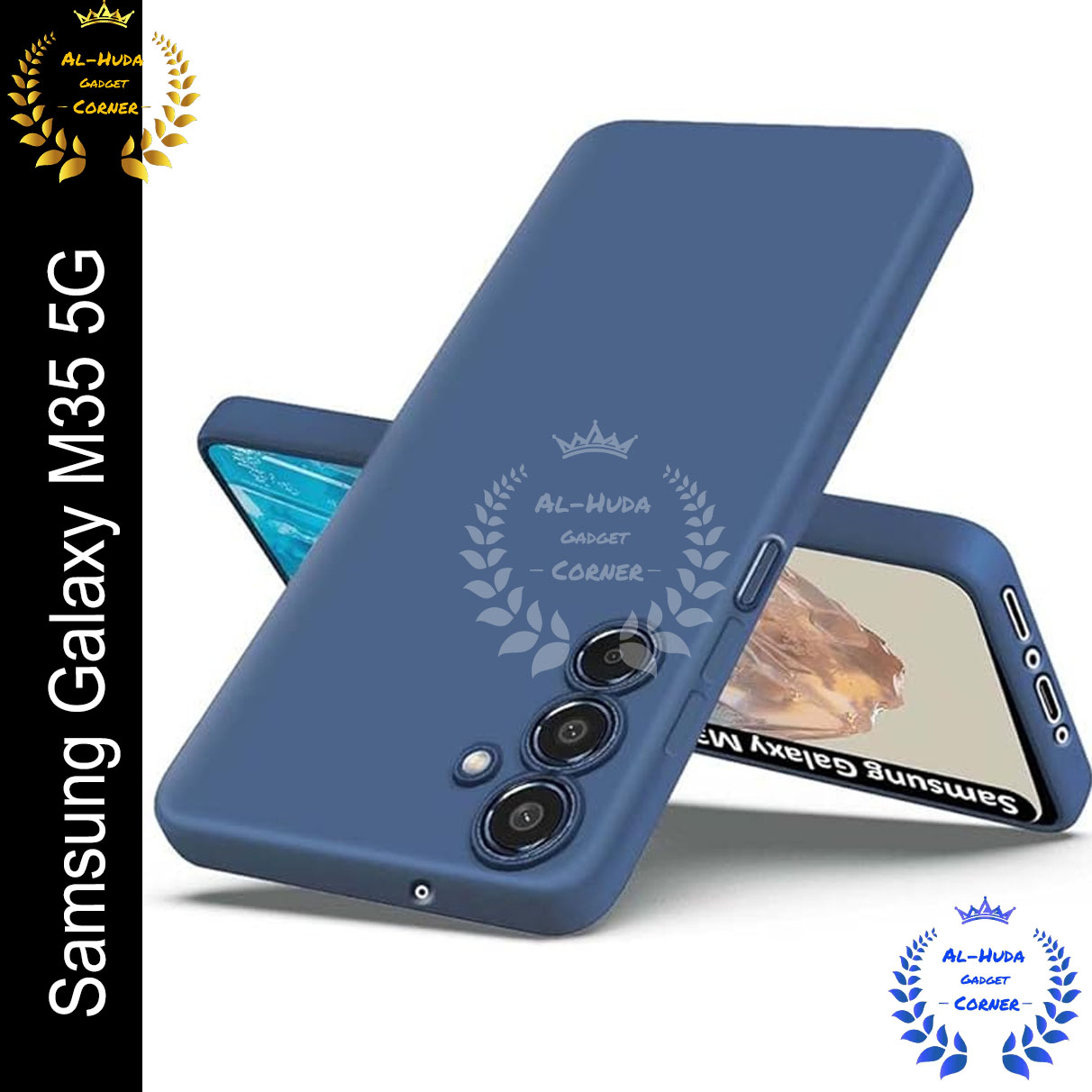 Picture of Shockproof & Transparent Crystal Clear Back Cover Case / Matte Protective Lens Flexible Back Cover for Samsung Galaxy M35 5G | Slim Silicone Cover with Soft Lining Shockproof Full Body Bumper Case
