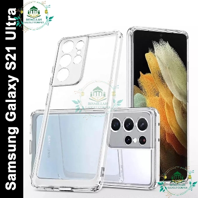 Picture of Transparent back cover For Samsung Galaxy S21 Ultra 5G Luxury transparent Protect Back Cover Soft Case