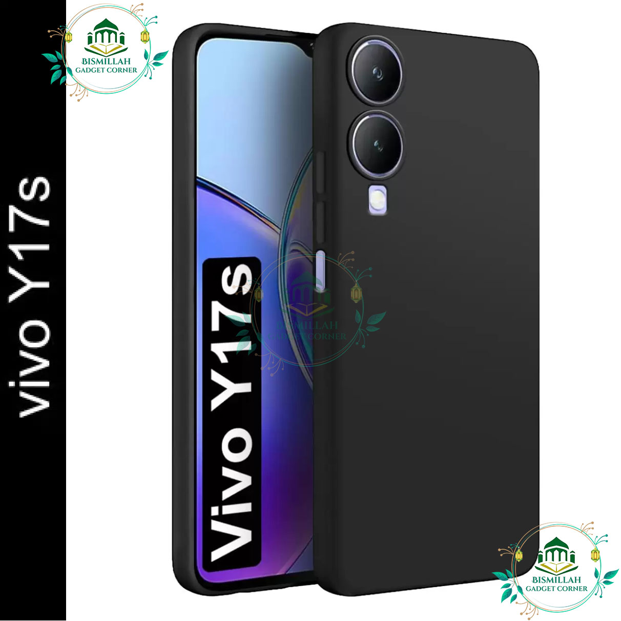 Picture of Premium Liquid Silicone Phone case for Vivo Y17s Liquid Silicon Mobile Back Case Soft Silicone Phone Cover - মোবাইল ফোন - Phoneo
