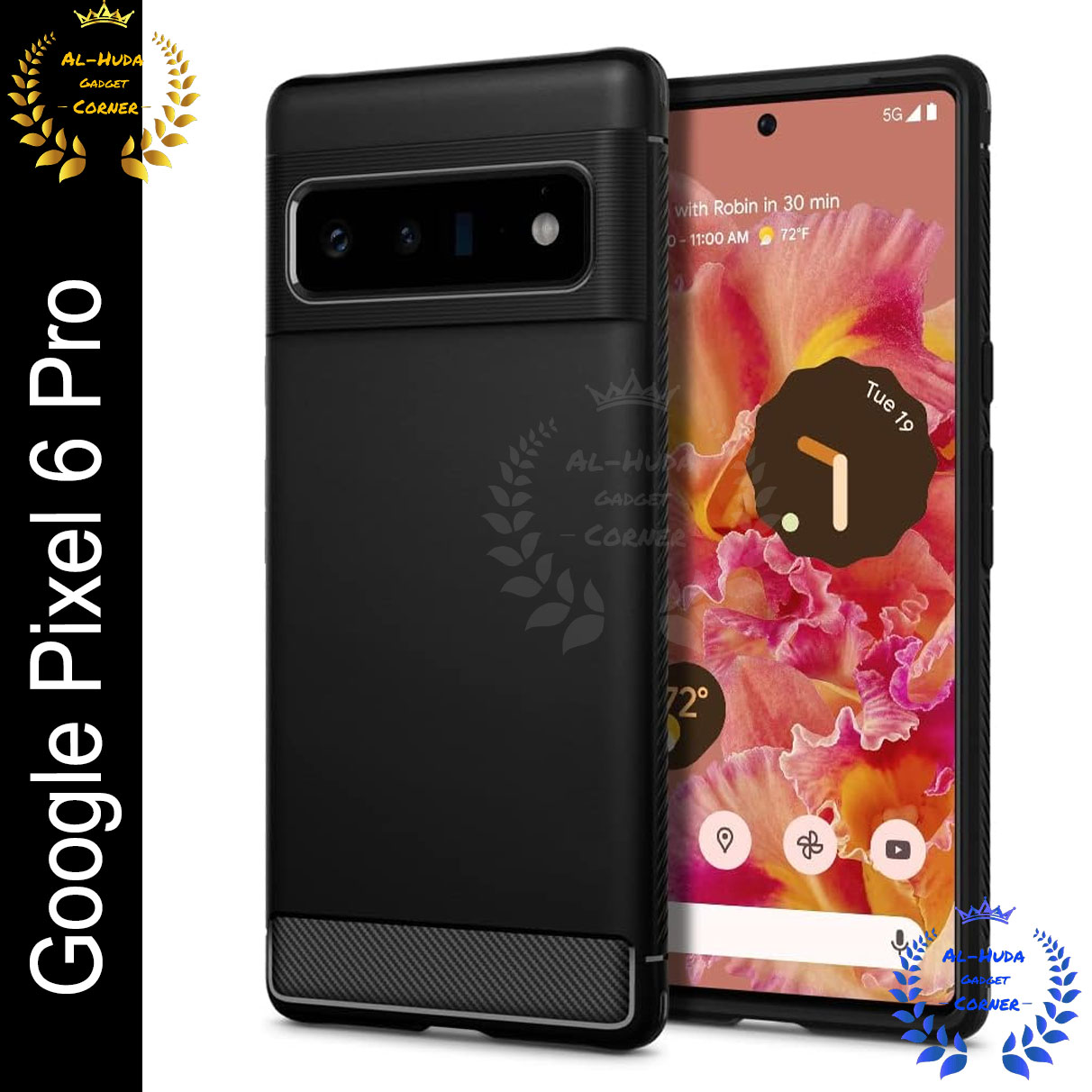 Picture of Spigen cover For Google Pixel 6 Pro Carbon Fiber Back cover Soft Slim Fashion Non-Slip Protective Carbon Fiber Phone Case