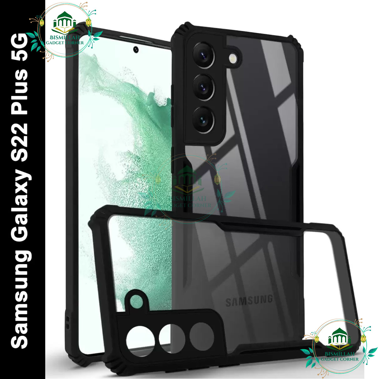 Picture of Xundd Back Cover for Samsung Galaxy S22 plus ( s22+ ) Transparent Hybrid Hard PC Back Bumper