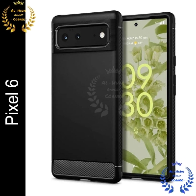 Picture of Spigen cover For Google Pixel 6 Carbon Fiber Back cover Soft Slim Fashion Non-Slip Protective Carbon Fiber Phone Case