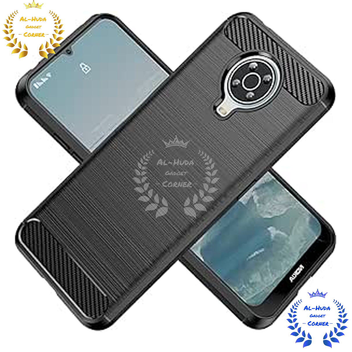 Picture of Spigen cover For Nokia G10 / Nokia G20 Carbon Fiber Back cover Soft Slim Fashion Non-Slip Protective Carbon Fiber Phone Case