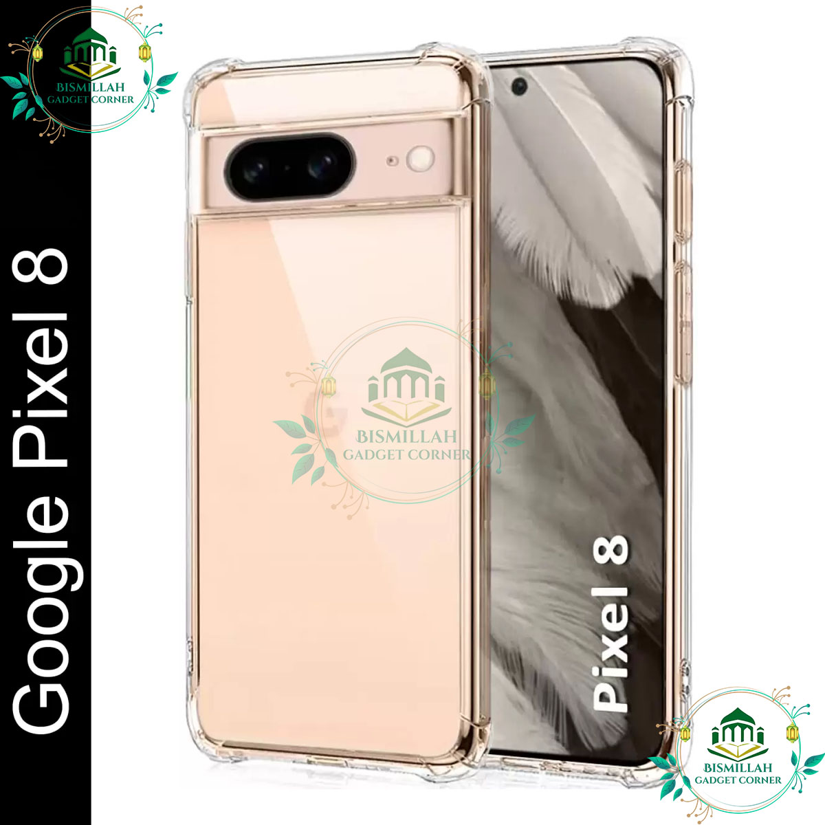 Picture of Transparent back cover For Google Pixel 8  Luxury transparent Protect Back Cover Soft Case