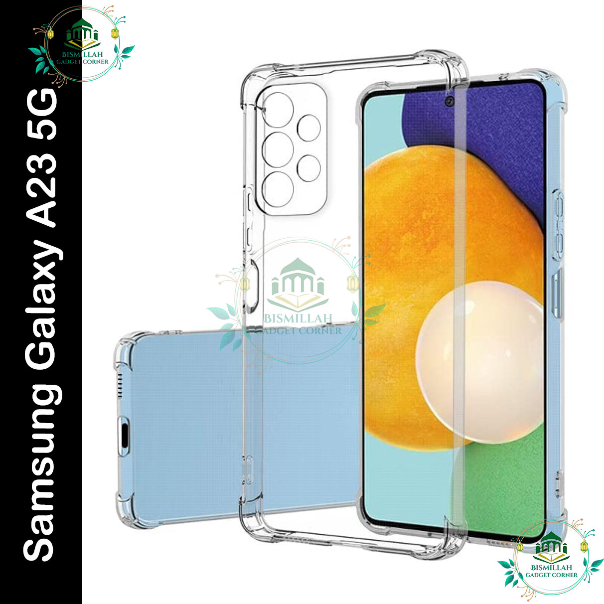 Picture of Samsung Galaxy A23 5G Camera Protection Premium Silicone Case Crystal Clear Soft TPU Ultra-Thin Transparent Flexible Protective Mobile Phone Back Cover