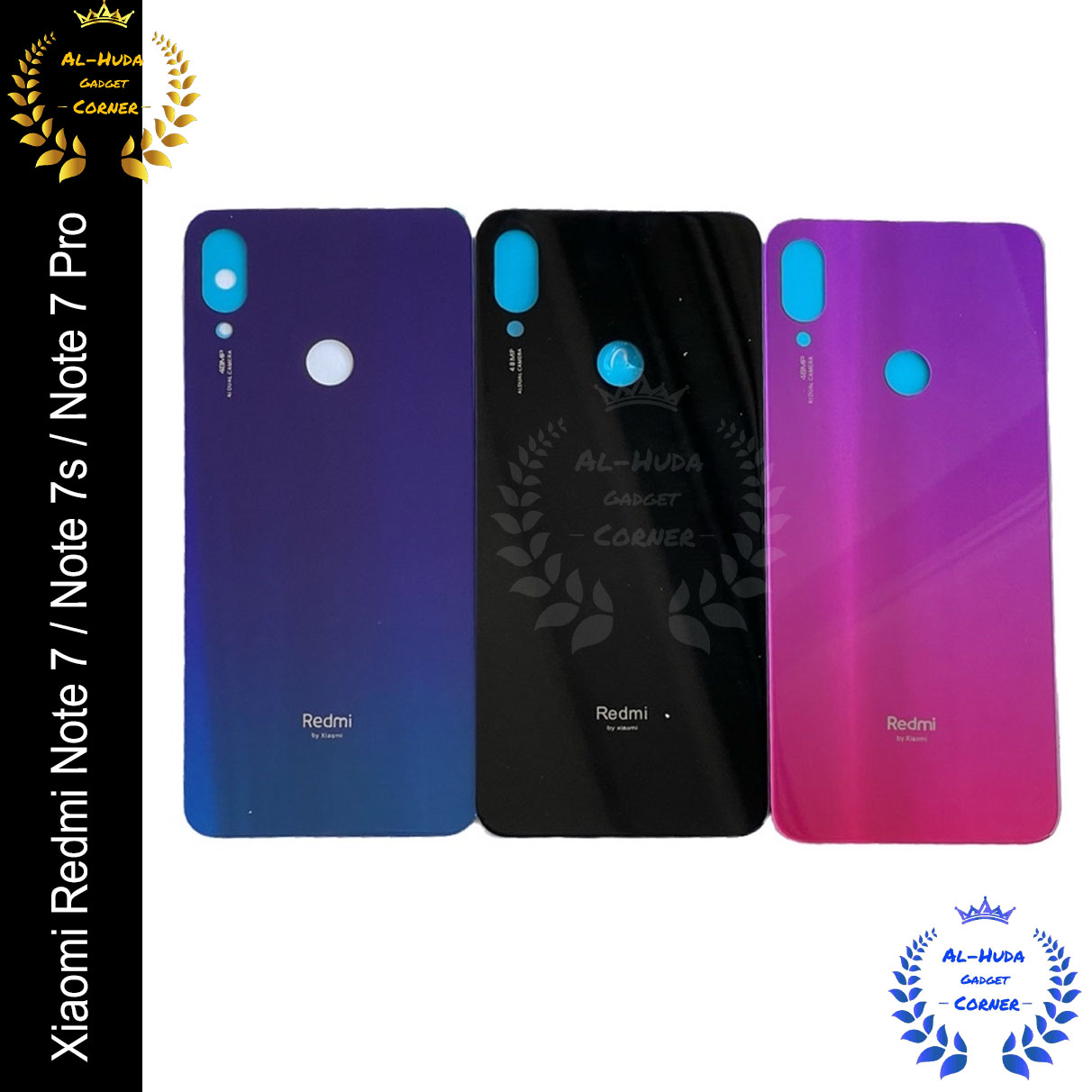 Picture of Xiaomi Redmi Note 7 / Note 7s / Note 7 Pro - Back Part / Back Panel / Back part / Back Shell / Back Replecment Part Long Lasting And Unique With Premium Quality (Best Quality)