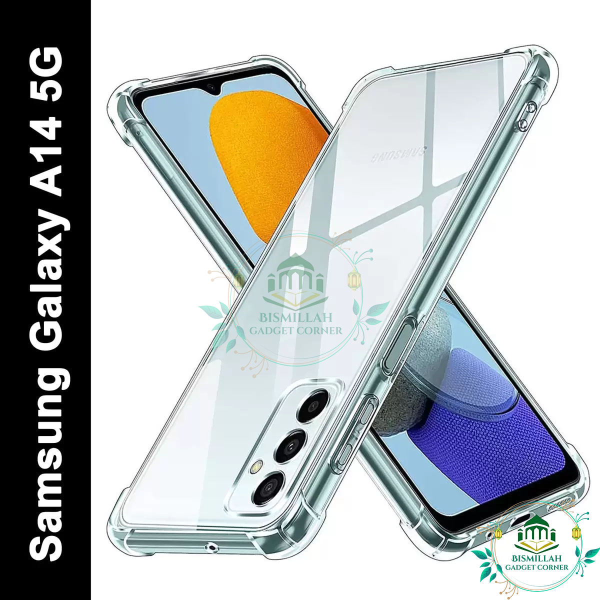 Picture of Transparent back cover For Samsung Galaxy A14 5G Luxury transparent Protect Back Cover Soft Case
