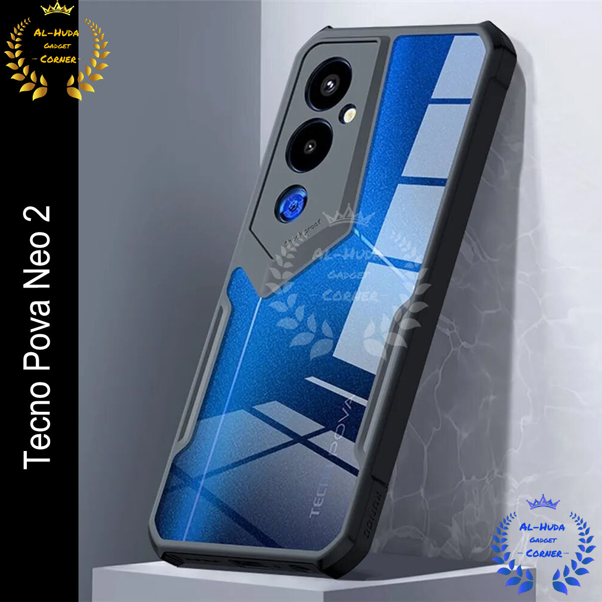Picture of Xundd Back Cover for Tecno Pova Neo 2 Transparent Hybrid Hard PC Back Bumper (Best Quality)