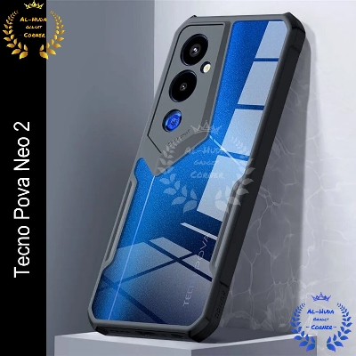 Picture of Xundd Back Cover for Tecno Pova Neo 2 Transparent Hybrid Hard PC Back Bumper (Best Quality)