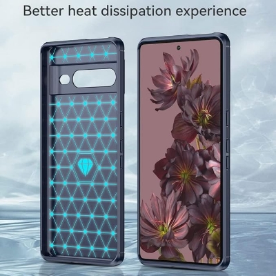 Picture of Spigen cover For Walton XANON X20 Carbon Fiber Back cover Soft Slim Fashion Non-Slip Protective Carbon Fiber Phone Case (Best Quality)