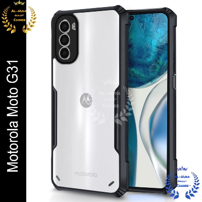Picture of Xundd Back Cover for Motorola Moto G31 Transparent Hybrid Hard PC Back Bumper (Best Quality)