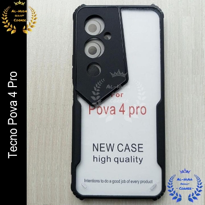 Picture of Xundd Back Cover for Tecno Pova 4 Pro Transparent Hybrid Hard PC Back Bumper