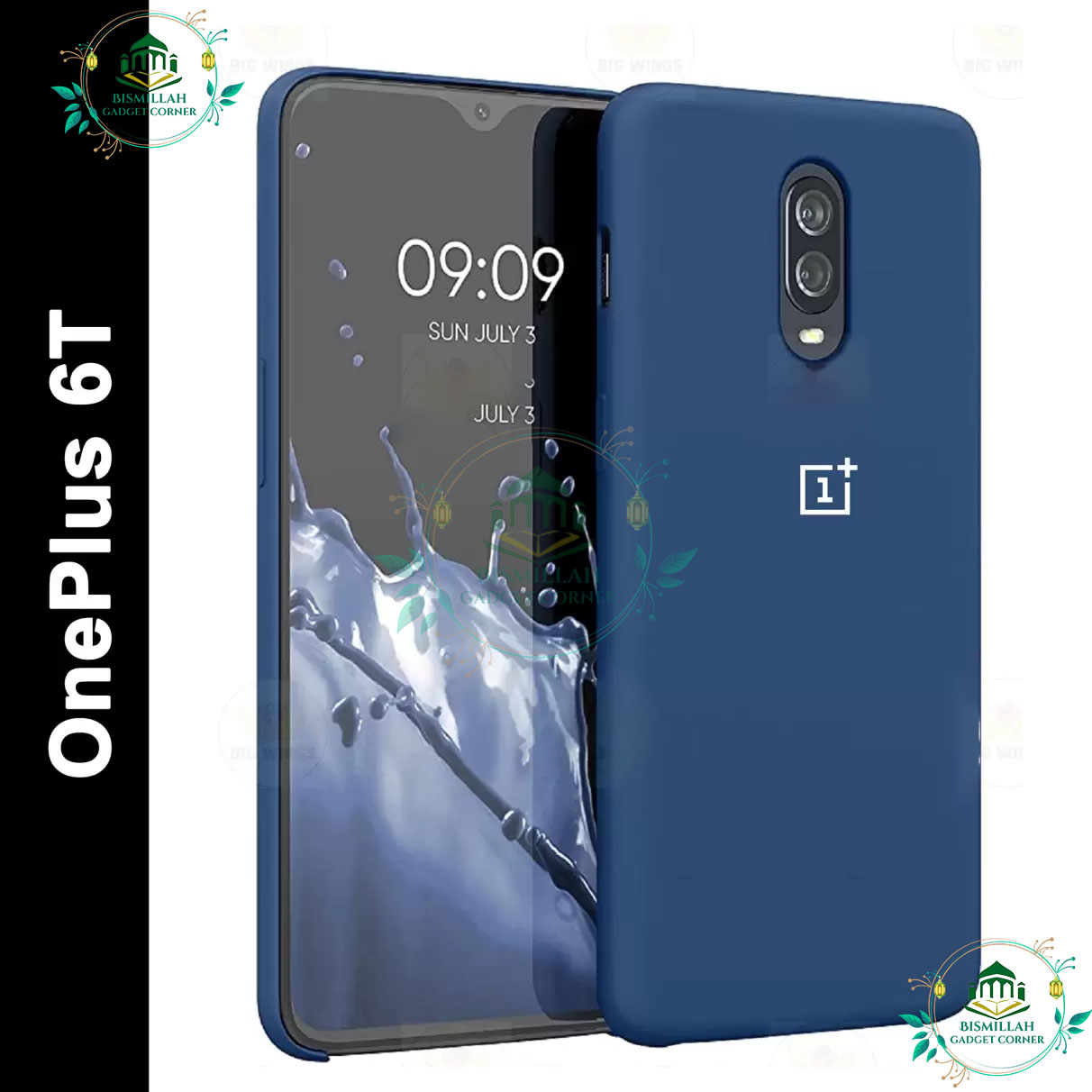 Picture of Premium Liquid Silicone Phone case for OnePlus 6T Liquid Silicon Mobile Back Case Soft Silicone Phone Cover