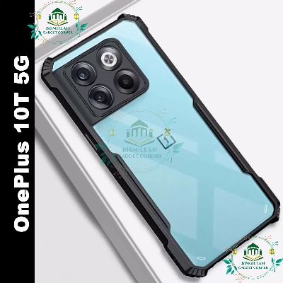 Picture of Xundd Back Cover for OnePlus 10T 5G, OnePlus Ace Pro 5G Transparent Hybrid Hard PC Back Bumper