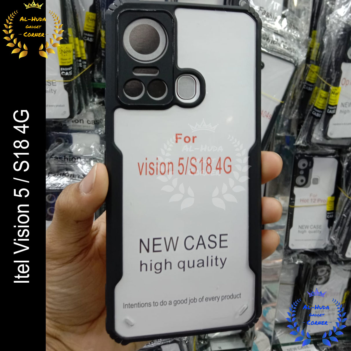 Picture of Xundd Back Cover for Itel Vision 5 / itel S18 Transparent Hybrid Hard PC Back Bumper (Best Quality)