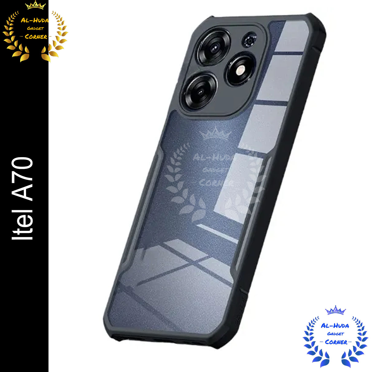Picture of Xundd Back Cover for Itel A70 Transparent Hybrid Hard PC Back Bumper (Best Quality)