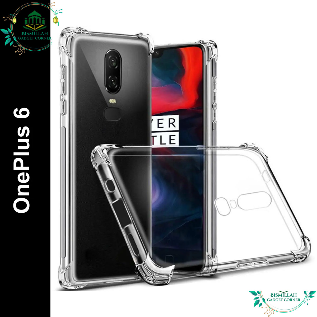 Picture of Transparent back cover For OnePlus 6 Luxury transparent Protect Back Cover Soft Case