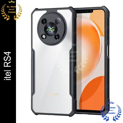 Picture of Xundd Back Cover for itel RS4 Transparent Hybrid Hard PC Back Bumper