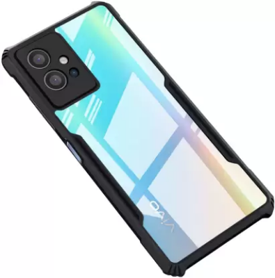 Picture of For vivo T1 5G -Reinforced  Unique Shockproof Cushion Back Clear Hybrid Transparent Hard Cover Casing