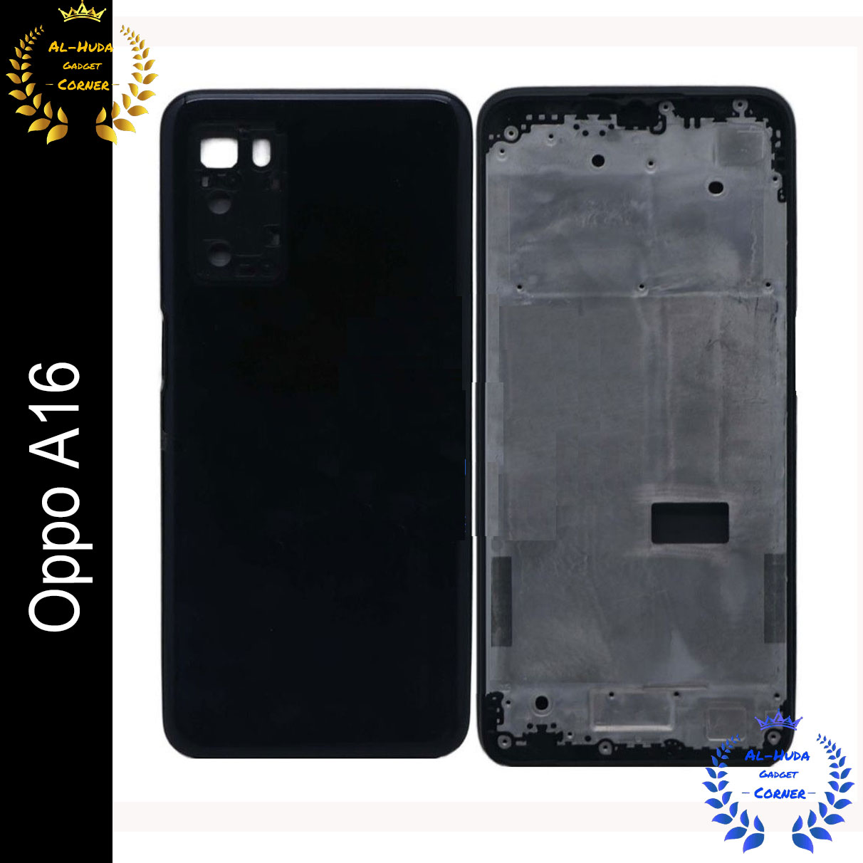 Picture of Replacement Full Body Housing for Oppo A16 Body Panel With Side Frame and Camera Lens (Best Quality)