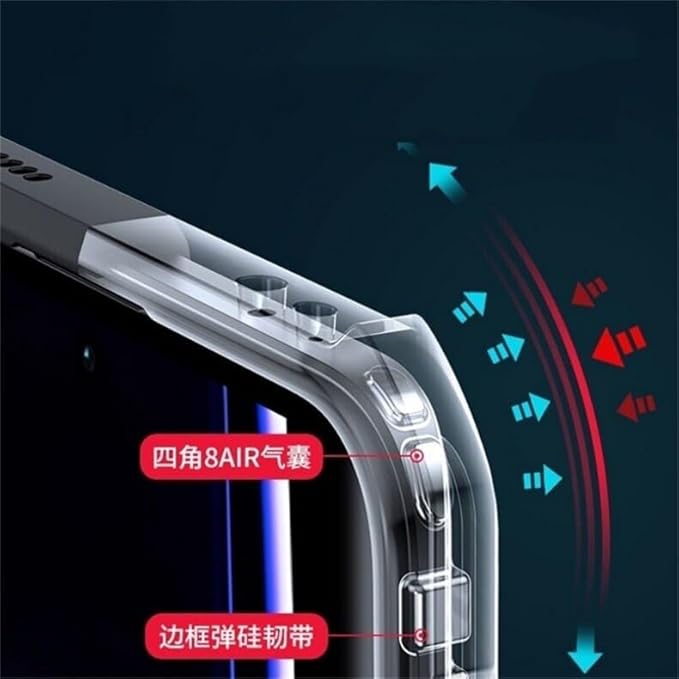 Picture of Xundd Back Cover for Infinix Note 40 Pro 5G Transparent Hybrid Hard PC Back Bumper (Best Quality)