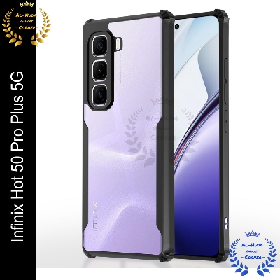 Picture of Xundd Back Cover for Infinix Hot 50 Pro Plus 5G Transparent Hybrid Hard PC Back Bumper (Best Quality)