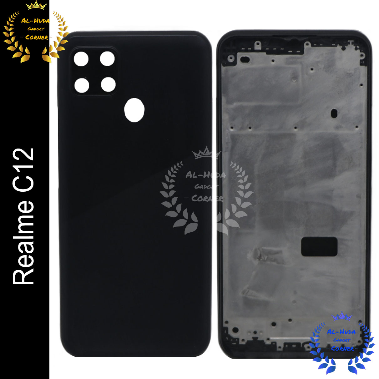Picture of Replacement Backshell Panel for Realme C12 Battery Back Door Housing (Best Quality)