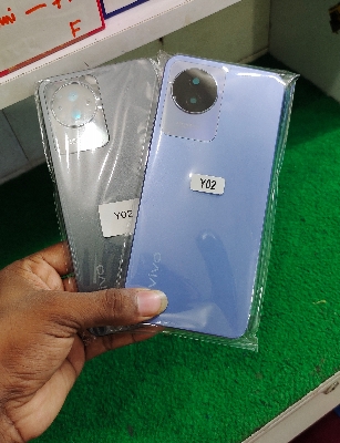 Picture of Back Panel Back Housing Body plus frame for Vivo Y02 (with Camera Lens Fitting)