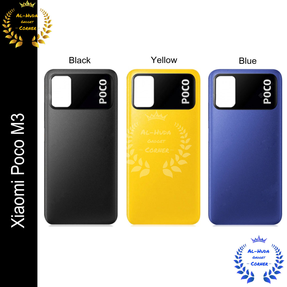 Picture of For Xiaomi Poco M3 Battery Cover Back  Rear Door Housing Case POCO M3 Back Panel PocoM3 Battery Cover