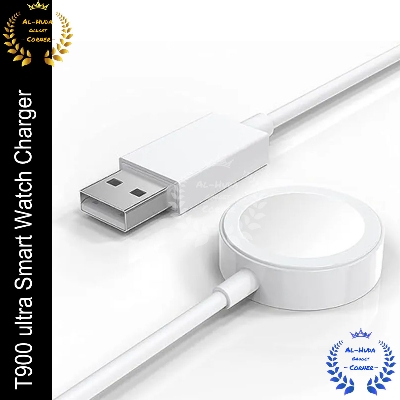 Picture of T900 ultra Smart Watch Charger colour white wireless charger (Best Quality)