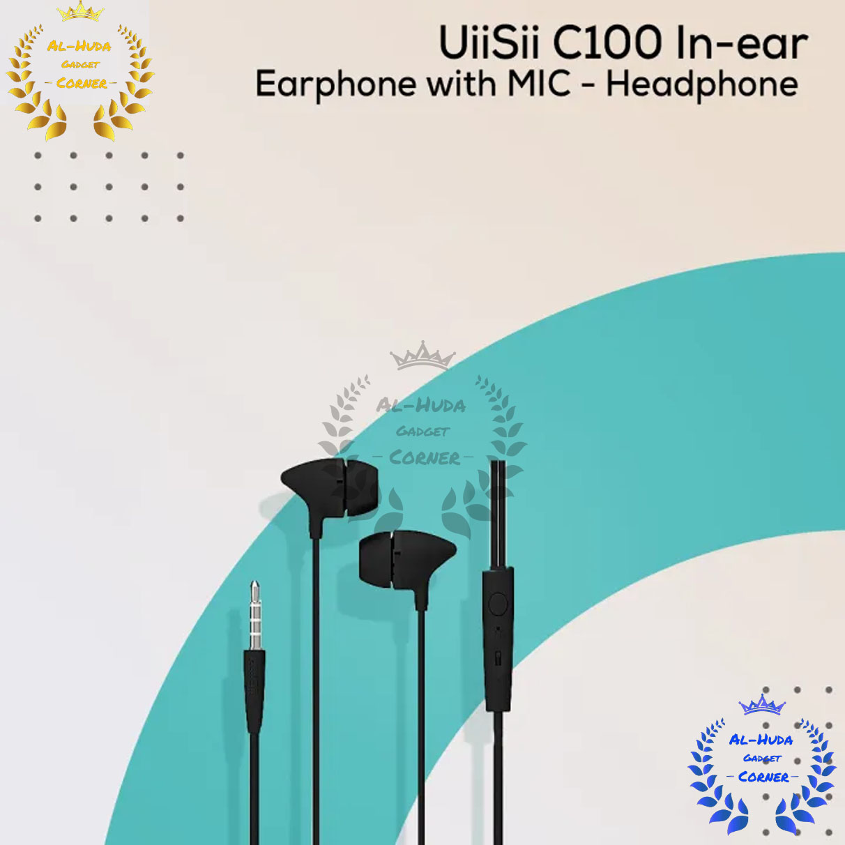 Picture of UiiSii C100 In-ear Earphone with MIC - Headphone - Ear Phone - Earphone
