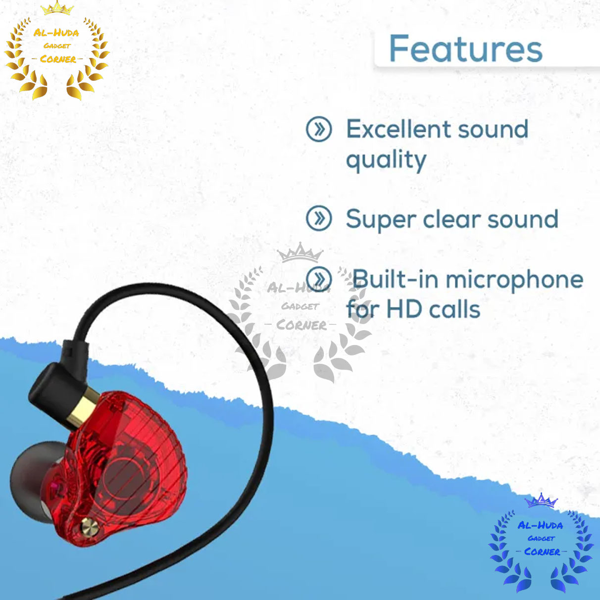 Picture of Qkz Sk3 Dual Driver Earphones Bass Sport Running Headset Hifi Monitor Earbuds Games Headphones With Mic - Headphone - Headphone (Best Quality)