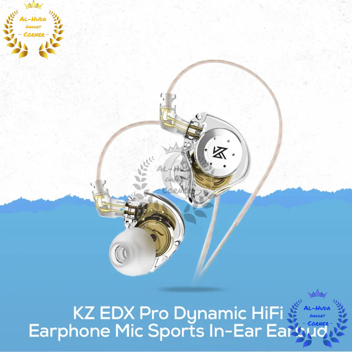Picture of KZ EDX Pro Dynamic HiFi Earphone Mic Sports In-Ear Earbud (Best Quality)