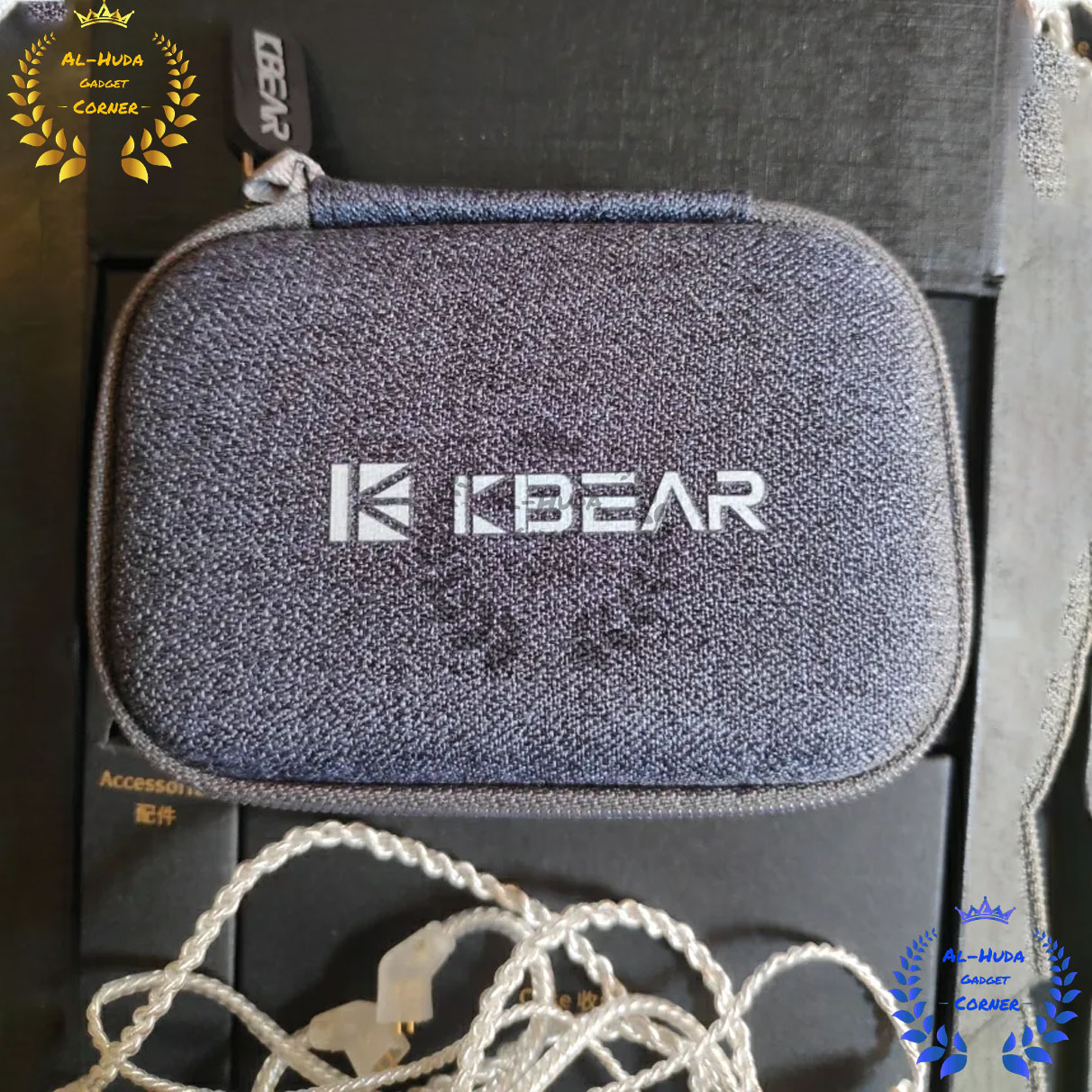 Picture of KBEAR Lark Hybrid 1DD+1BA Driver Unit In Ear Earphone Hifi sport music earbuds With 0.78mm pin with 4N Silver plated cable KS2 (Best Quality)