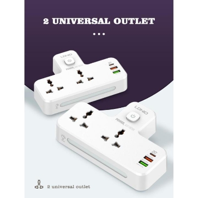 Picture of LDNIO 20W PD QC3.0 1 USB-C 2 USB-A 2 Power Socket Charger Extension Strip