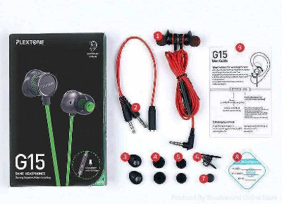 Picture of Plextone G15 In-Ear Gaming Earphones Upgraded Version 3.0 With Microphone And 3.5Mm Earphone Jack - Headphone