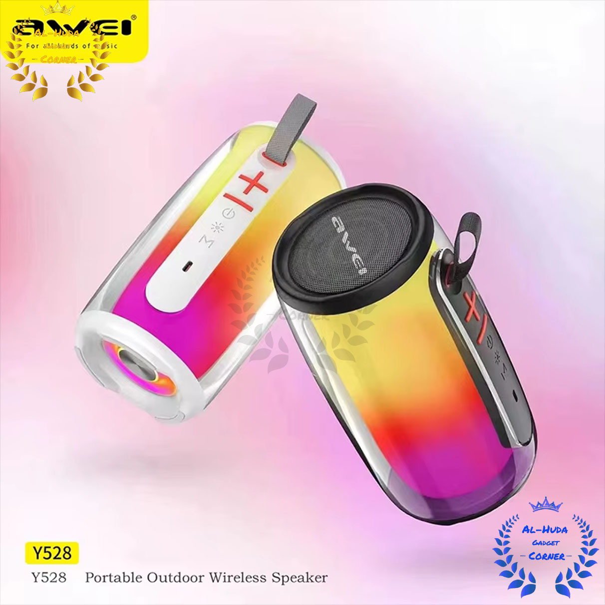 Picture of Awei Y528 Colourful Light Outdoor Wireless Speaker (Best Quality)