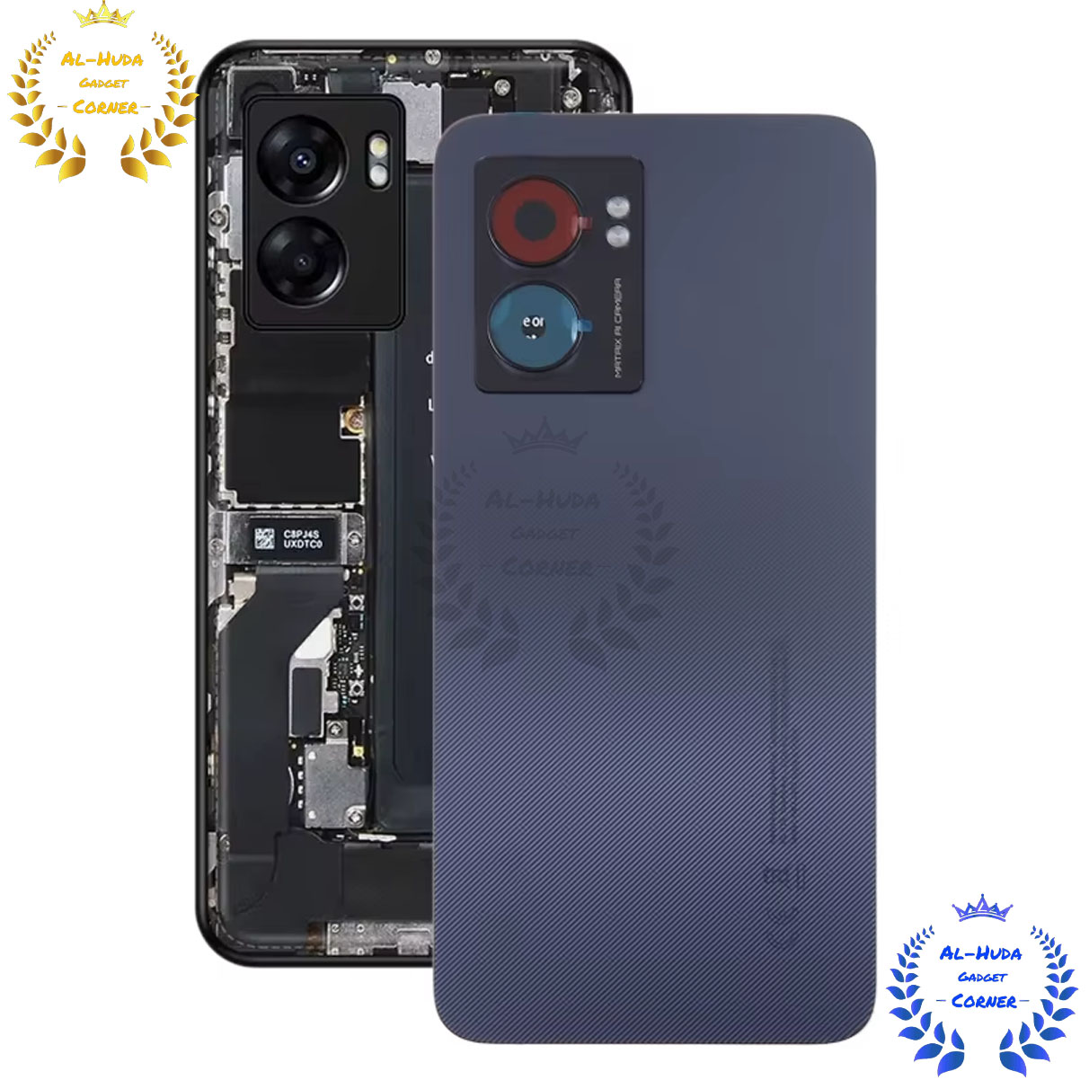 Picture of Original For Realme Narzo 50 5G Battery Cover Door Back Housing Rear Case For Realme Narzo 50 5G Battery Door Replacement Parts+Camera Lens