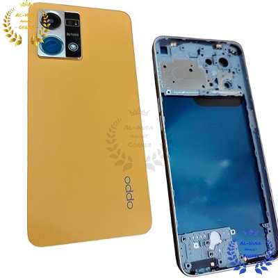 Picture of Full Body Housing for Oppo F21 Pro Black-Orange color