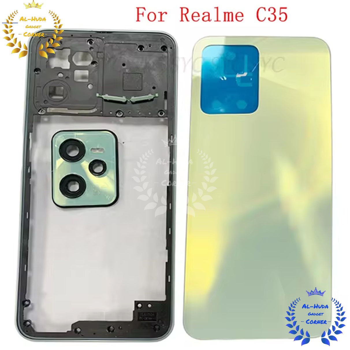 Picture of Replacement Full Body Housing for Realme C35 With Back Door Panel