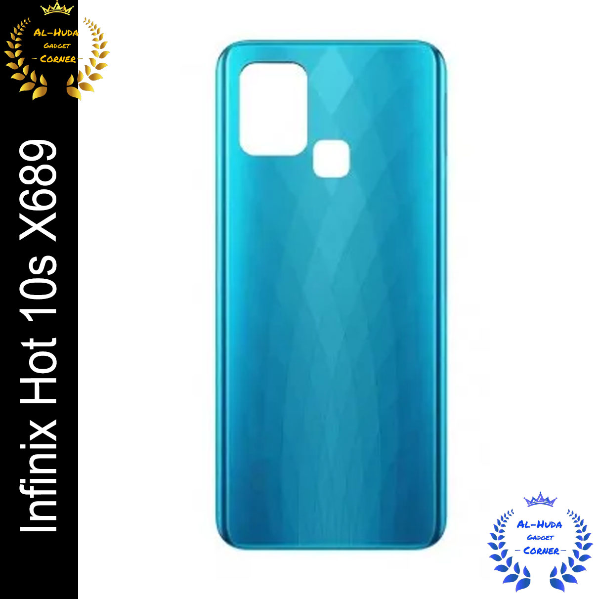 Picture of Infinix Hot 10s X689 - Plastic Back Shell Casing Cashing Back Panel Battery Cover Back Door Back Replacement Part Back Case