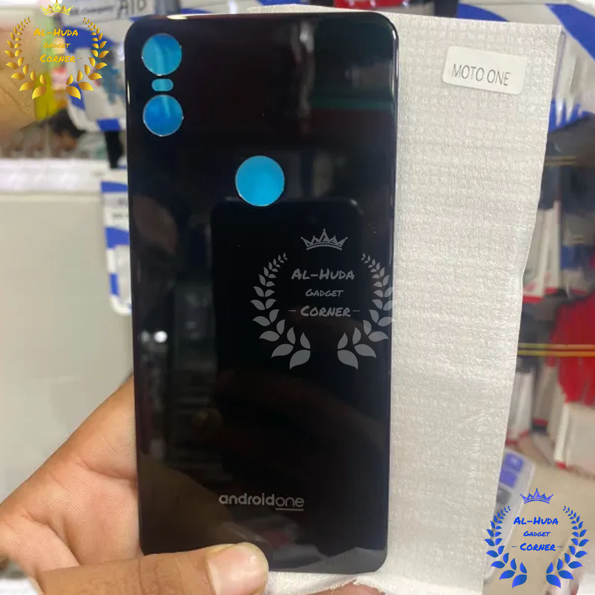 Picture of Replacement Backshell Glass Panel for Motorola Moto One Battery Back Door Housing