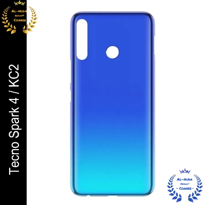 Picture of Tecno Spark 4 / KC2 Back Shell / Back Panel / Battery Cover / Back Door / Back Replacement Part (Back Case Cover For Smartphone)