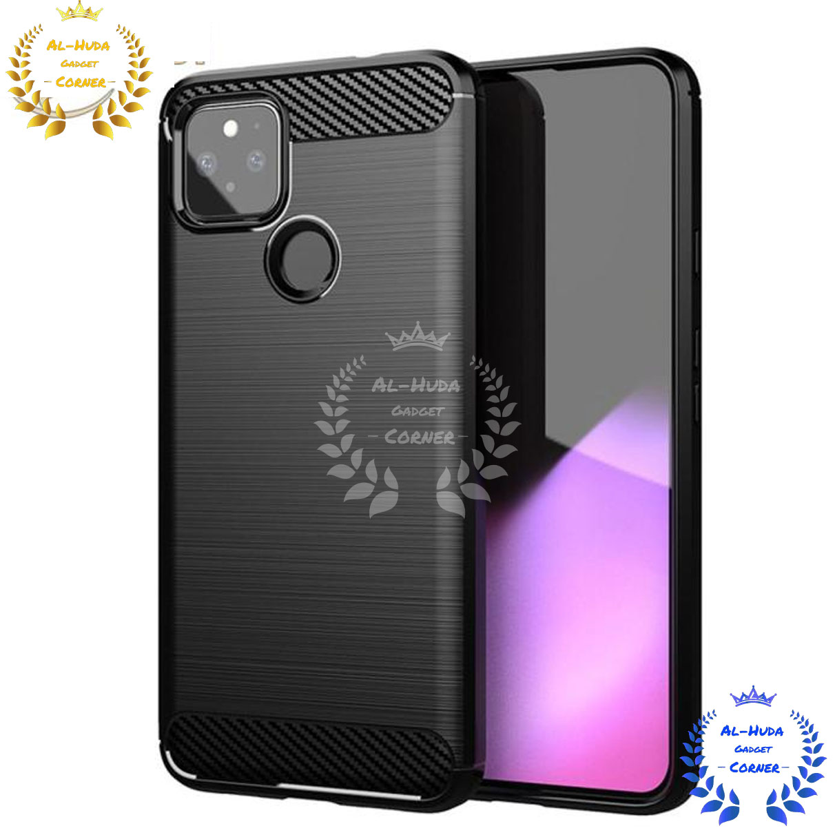 Picture of Spigen cover For Google Pixel 5a 5G Carbon Fiber Back cover Soft Slim Fashion Non-Slip Protective Carbon Fiber Phone Case