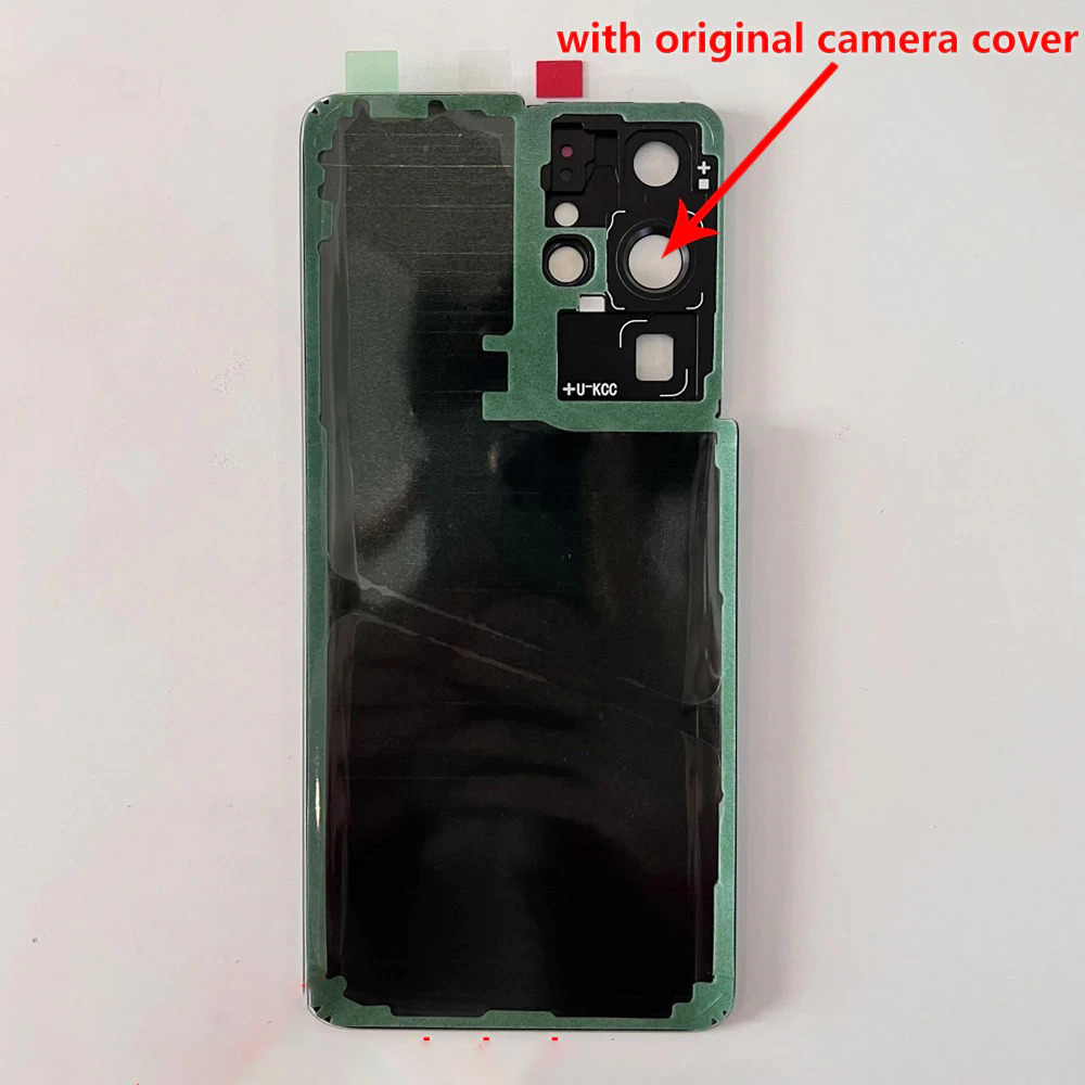 Picture of Backshell Battery Back Door Housing for Samsung Galaxy S21 Ultra Back Housing Door with Camera Glass Lens