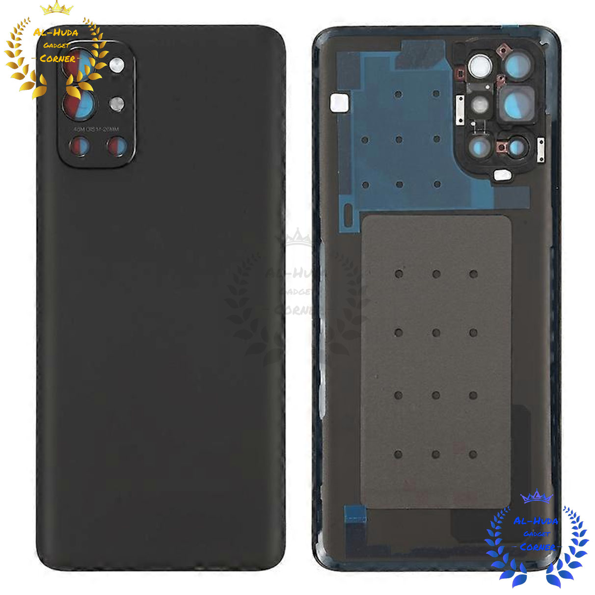 Picture of Replacement Backshell Glass Panel for OnePlus 9R Battery Back Door Housing - Blue