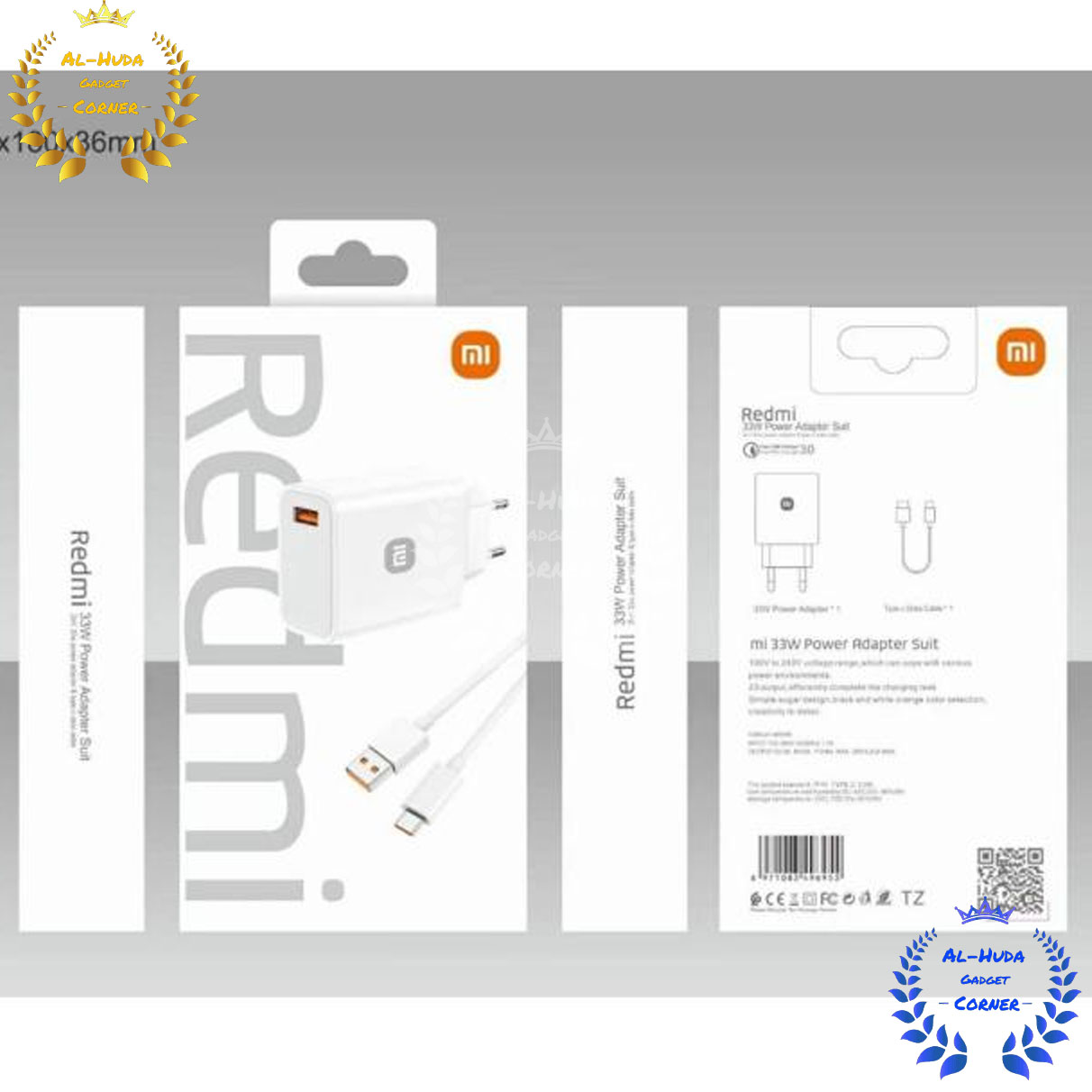 Picture of Mi 33W Quick Charge 3.0 Fast Turbo Charger Adapter Usb To Type-C For Mi 10 Pro/9 Pro/Redmi Note 8/Note 7/K20/K30/Pro Mix 3/Max 3 - Charger
