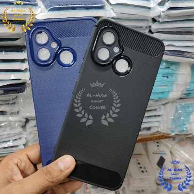 Picture of Spigen cover For Symphony G26 Carbon Fiber Back cover Soft Slim Fashion Non-Slip Protective Carbon Fiber Phone Case (Best Quality)