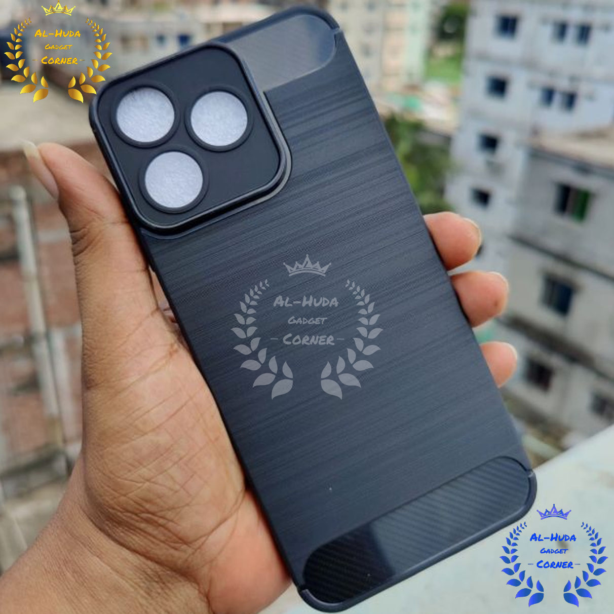 Picture of Spigen cover For Walton Orbit Y12 Carbon Fiber Back cover Soft Slim Fashion Non-Slip Protective Carbon Fiber Phone Case
